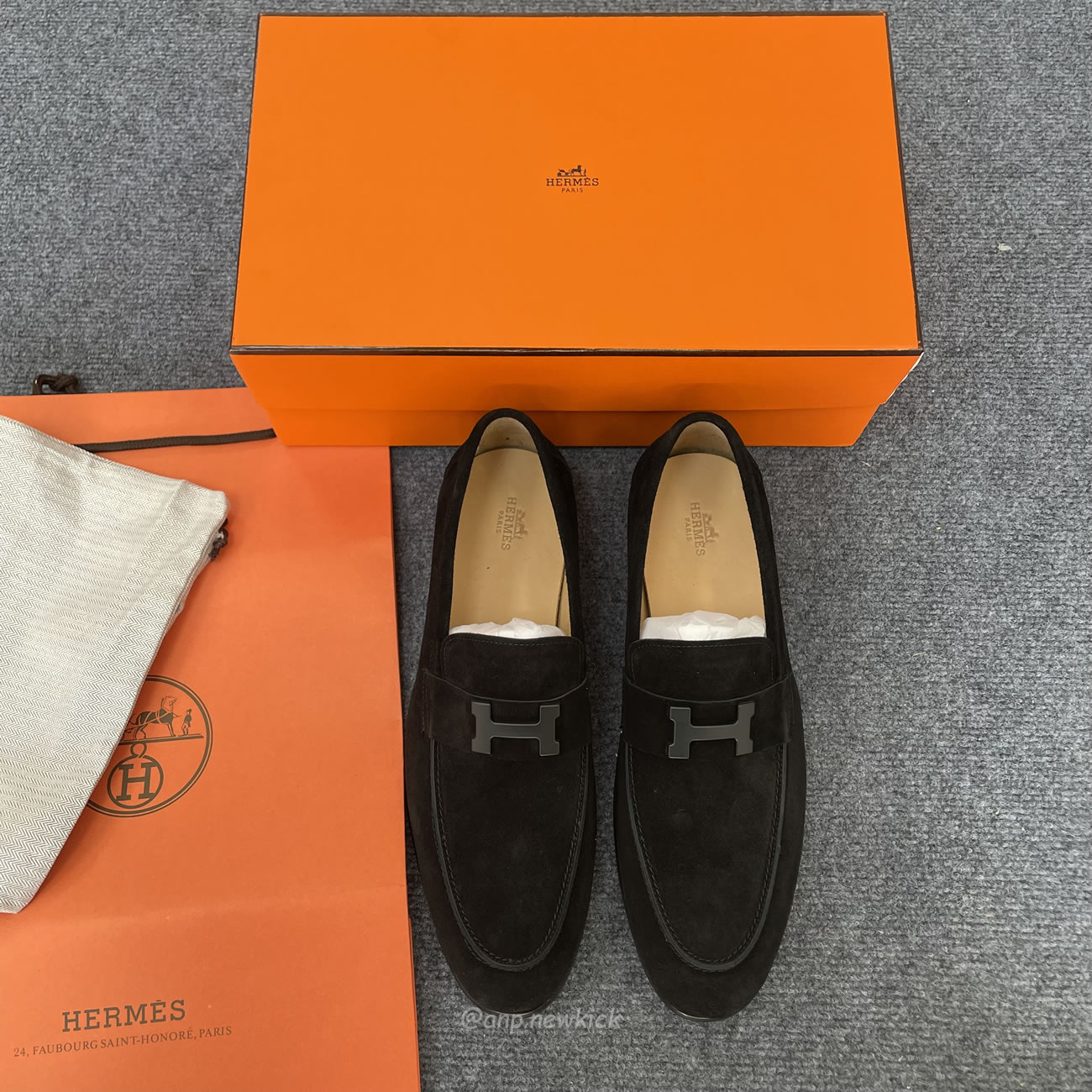 Hermès H Paris Loafer Suede (4) - newkick.org